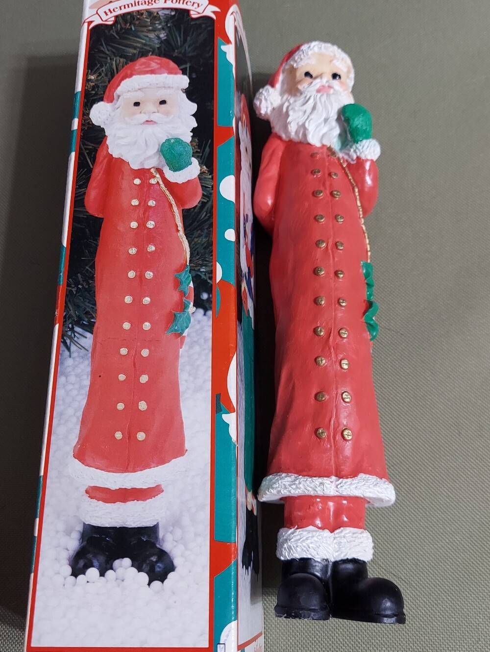 Hermitage Pottery Vintage '1995' Limited Edition 'Happy Santa' Figurine RARE